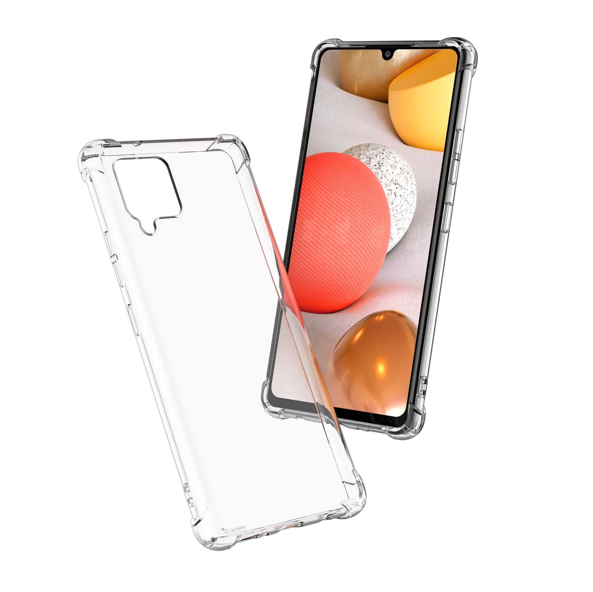 Galaxy A11 A12 A32 A42 S20 FE 5G S9 S21 S21+ S21 FE 5G Note 9 20 Ultra Case, Samsung Galaxy Clear Phone Cases, Crystal Transparent Clear Flexible Shock Absorption Bumper Soft TPU Cover