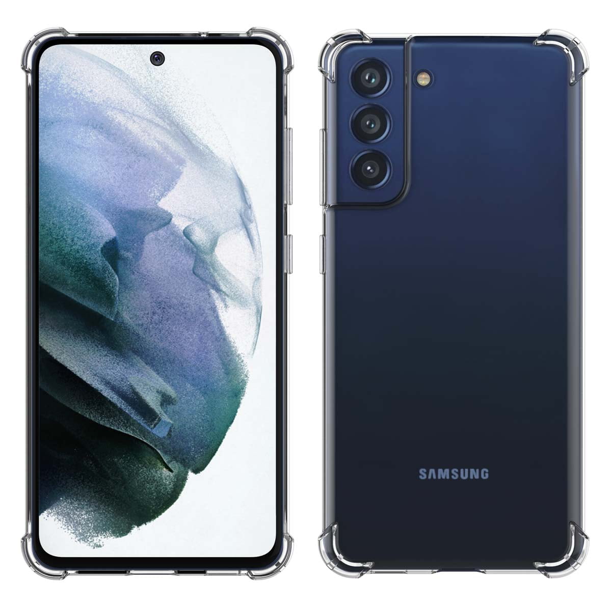 Galaxy A11 A12 A32 A42 S20 FE 5G S9 S21 S21+ S21 FE 5G Note 9 20 Ultra Case, Samsung Galaxy Clear Phone Cases, Crystal Transparent Clear Flexible Shock Absorption Bumper Soft TPU Cover