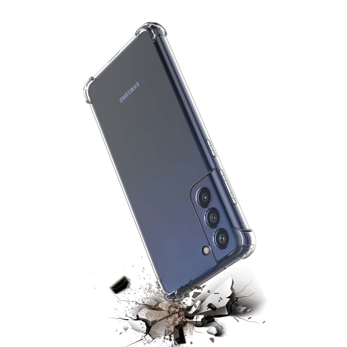 Galaxy A11 A12 A32 A42 S20 FE 5G S9 S21 S21+ S21 FE 5G Note 9 20 Ultra Case, Samsung Galaxy Clear Phone Cases, Crystal Transparent Clear Flexible Shock Absorption Bumper Soft TPU Cover