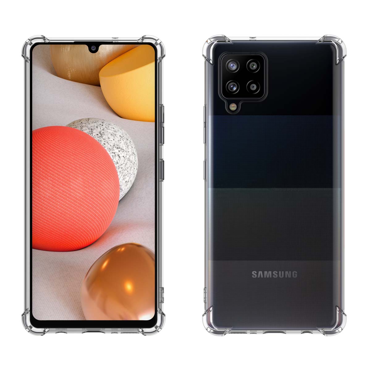 Galaxy A11 A12 A32 A42 S20 FE 5G S9 S21 S21+ S21 FE 5G Note 9 20 Ultra Case, Samsung Galaxy Clear Phone Cases, Crystal Transparent Clear Flexible Shock Absorption Bumper Soft TPU Cover