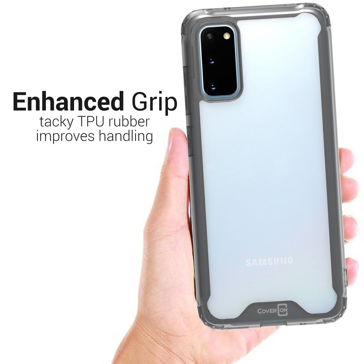 Samsung Galaxy S20 Case Clear Slim Fit Hard Protective Phone Cover with TPU Bumpers - Pure View Series