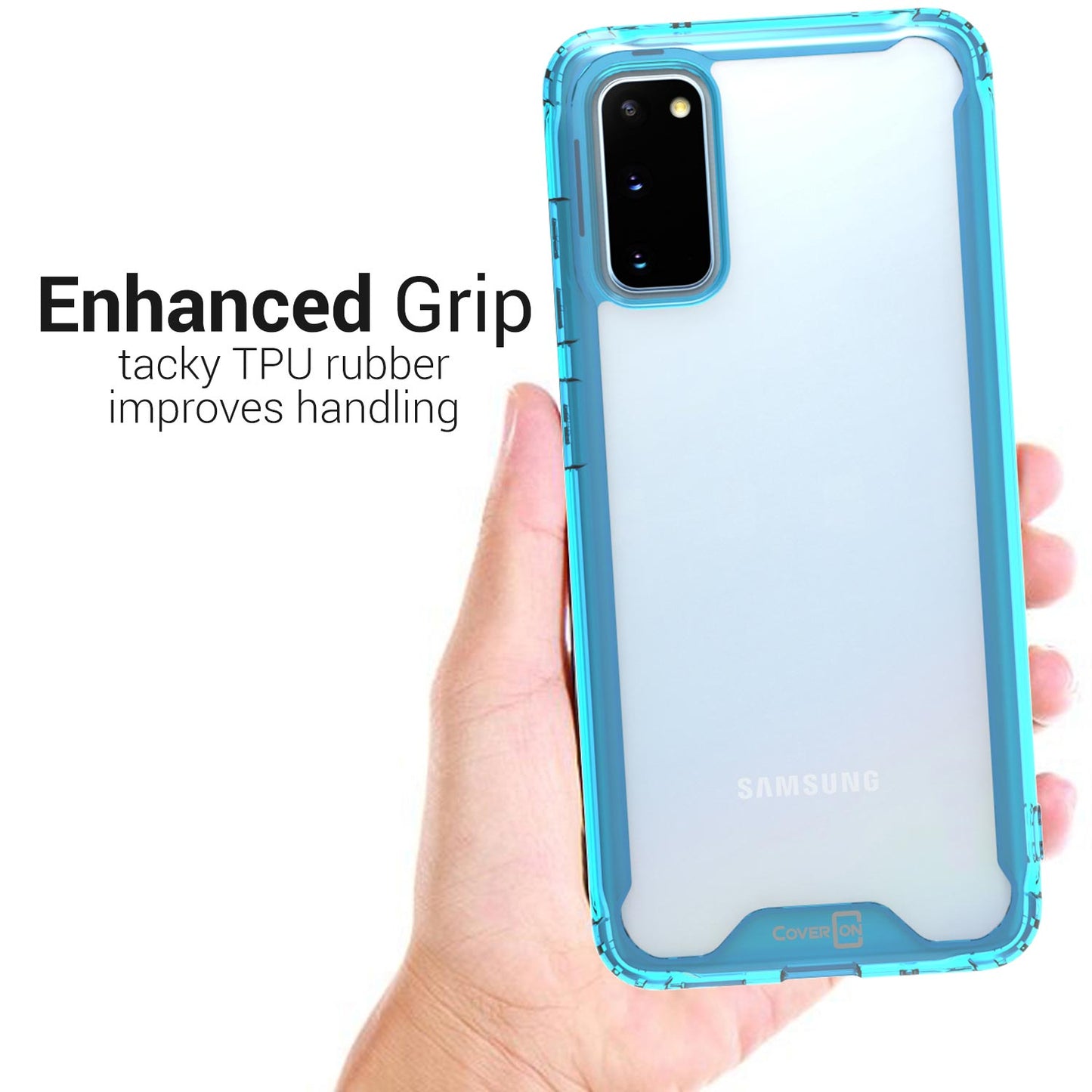 Samsung Galaxy S20 Case Clear Slim Fit Hard Protective Phone Cover with TPU Bumpers - Pure View Series