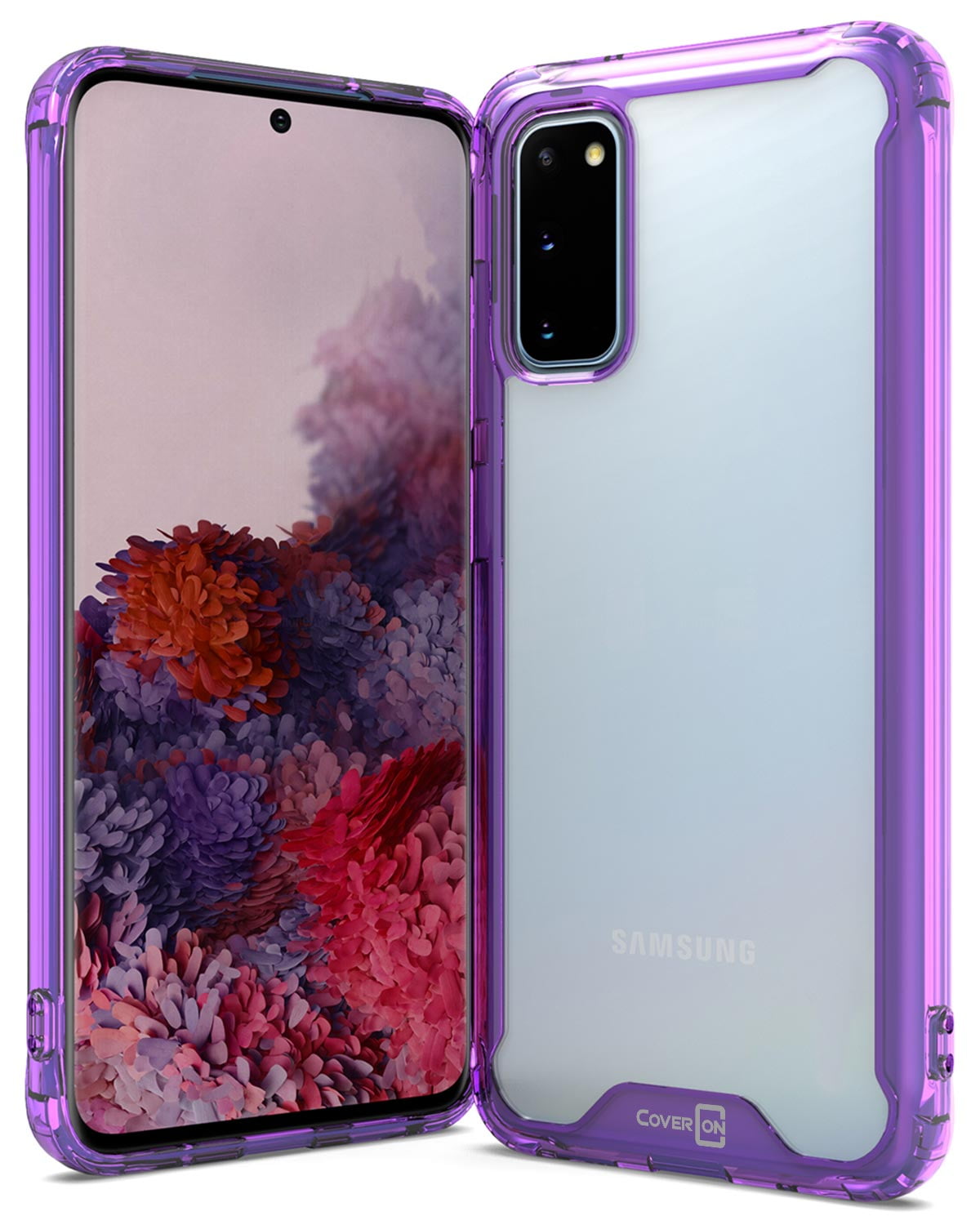 Samsung Galaxy S20 Case Clear Slim Fit Hard Protective Phone Cover with TPU Bumpers - Pure View Series