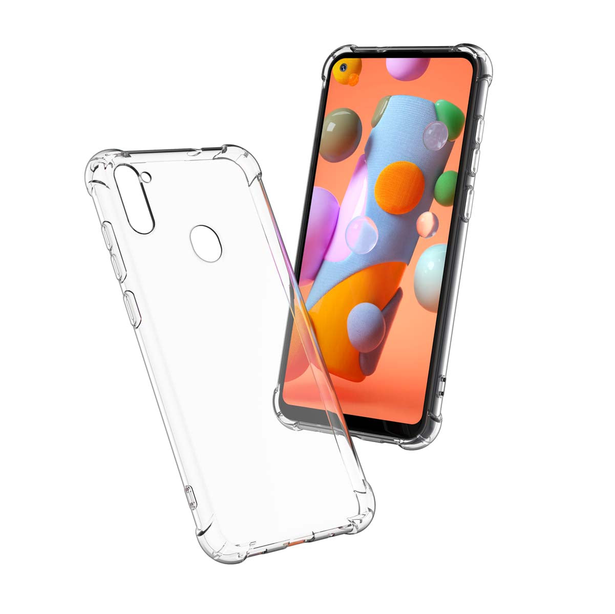 Galaxy A11 A12 A32 A42 S20 FE 5G S9 S21 S21+ S21 FE 5G Note 9 20 Ultra Case, Samsung Galaxy Clear Phone Cases, Crystal Transparent Clear Flexible Shock Absorption Bumper Soft TPU Cover
