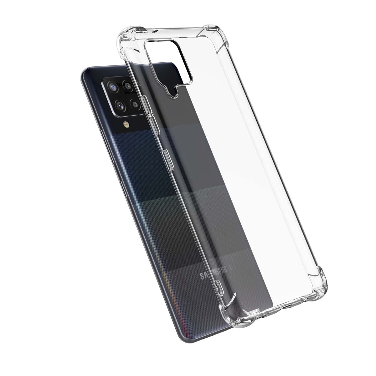 Galaxy A11 A12 A32 A42 S20 FE 5G S9 S21 S21+ S21 FE 5G Note 9 20 Ultra Case, Samsung Galaxy Clear Phone Cases, Crystal Transparent Clear Flexible Shock Absorption Bumper Soft TPU Cover