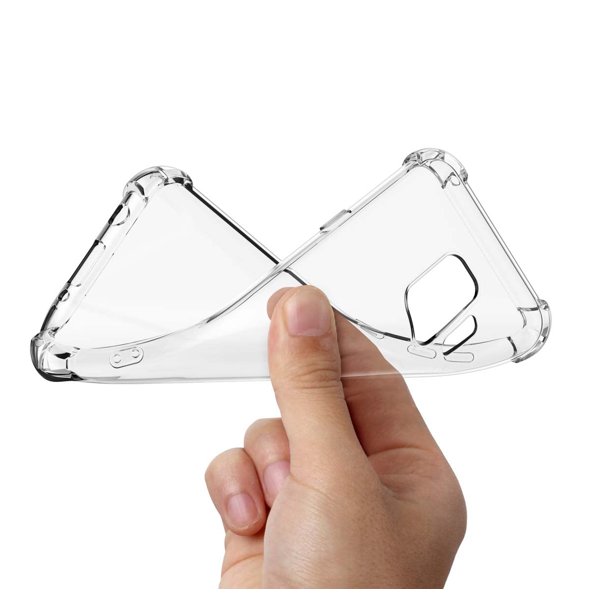 Galaxy A11 A12 A32 A42 S20 FE 5G S9 S21 S21+ S21 FE 5G Note 9 20 Ultra Case, Samsung Galaxy Clear Phone Cases, Crystal Transparent Clear Flexible Shock Absorption Bumper Soft TPU Cover
