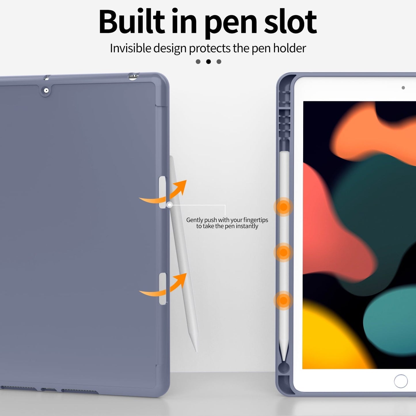 iPad 10.2 Case for iPad 9th Generation 2021 /iPad 8th Generation 2020 / iPad 7th Gen 2019 with Pencil Holder, Auto Sleep/Wake for Slim Soft Back Smart Cover, iPad 10.2 inch Case, Black