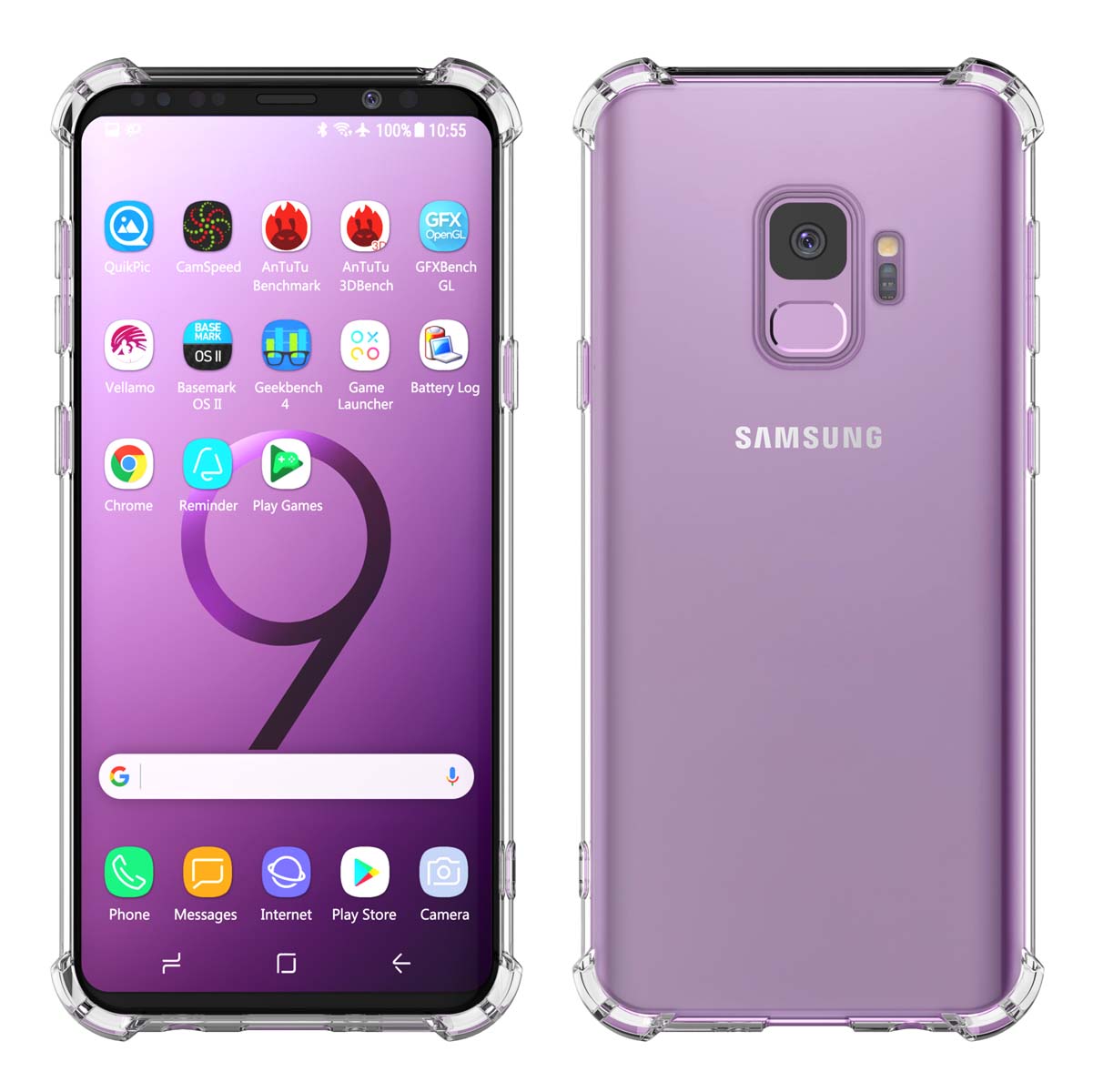 Galaxy A11 A12 A32 A42 S20 FE 5G S9 S21 S21+ S21 FE 5G Note 9 20 Ultra Case, Samsung Galaxy Clear Phone Cases, Crystal Transparent Clear Flexible Shock Absorption Bumper Soft TPU Cover