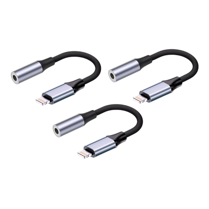 (3 Pack) 3.5 mm Headphone Jack Adapter iPhone 3.5mm Jack Aux Cable Converter Compatible with iPhone 13 12 11 11 Pro XR XS X 8 7 6 5
