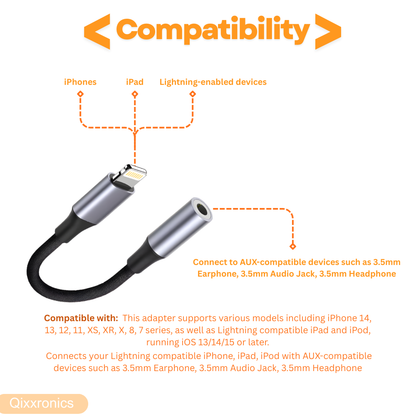 (3 Pack) 3.5 mm Headphone Jack Adapter iPhone 3.5mm Jack Aux Cable Converter Compatible with iPhone 13 12 11 11 Pro XR XS X 8 7 6 5