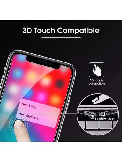 3-Pack Screen Protector Tempered Glass For iPhone X XS XR 11 12 13 MINI 14 15 16 PLUS PRO MAX