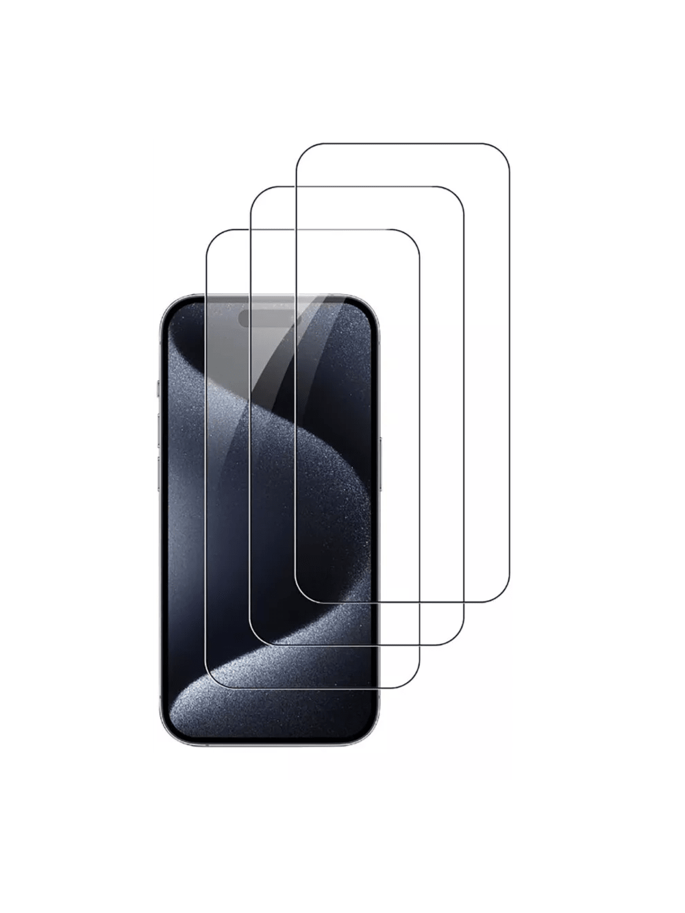 3-Pack Screen Protector Tempered Glass For iPhone X XS XR 11 12 13 MINI 14 15 16 PLUS PRO MAX
