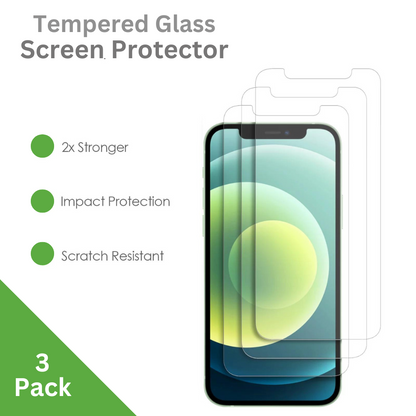 3-Pack iPhone XR Screen Protector Tempered Glass Case Friendly Anti Scratch Bubble Free