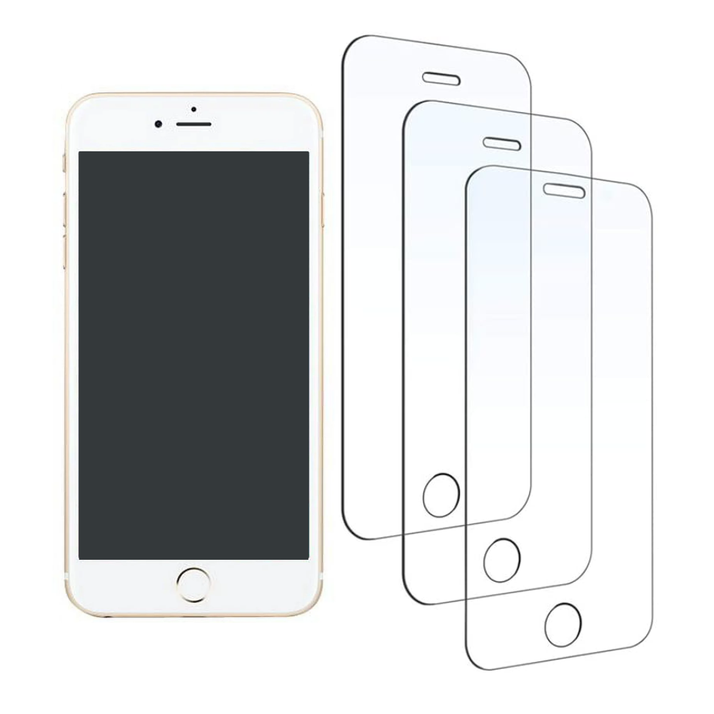 3-Pack Screen Protector Tempered Glass For iPhone X XS XR 11 12 13 MINI 14 15 16 PLUS PRO MAX